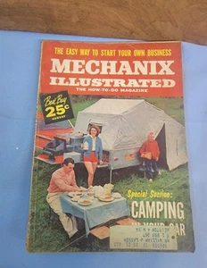 1960 Aug MECHANIX ILLUSTRATED Digest Magazine VG Camping In Your Car - Picture 1 of 6
