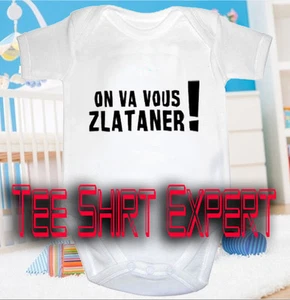 BB HUMOR BODY Baby On va vous zlataner PSG Paris Füße Trikot Geschenk Geburt - Bild 1 von 1