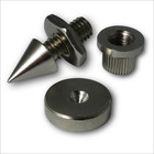 4 x Speaker spikes isolation with feet / shoes and inserts M6 thread