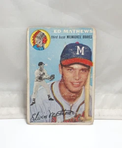 Ed Mathews 1954 Topps #30 Milwaukee Braves - Picture 1 of 2