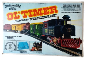 Juego de tren modelo eléctrico a escala HO Ol'Tmer edición limitada Montgomery Ward & Co, - Imagen 1 de 12