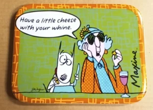 Hallmark Maxine & Floyd "Have a little Cheese with your Whine" Trivet Plate Tray - Picture 1 of 2