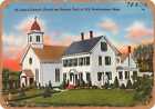 Metal Sign - Massachusetts Postcard - St. Peter's Catholic Church and rectory,