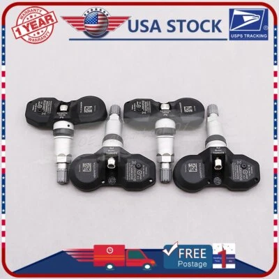 4Pcs TPMS Tire Pressure Monitoring Sensor For Audi Mercedes-Benz VW 4D0907275A - Image 1 of 4
