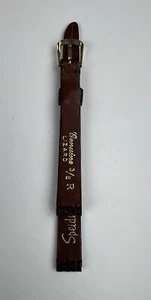 Speidel Vintage Ladies Brown Genuine Lizard Watch Band 10-12mm NOS Made In USA - Picture 1 of 7