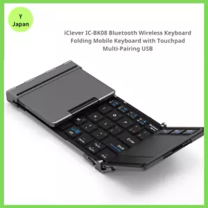 iClever IC-BK08 Bluetooth Wireless Keyboard Touchpad Multi-Pairing USB New RZ - Picture 1 of 9