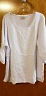 Linea Louis Dell'olio White Long Tunic Top Size Extra Large