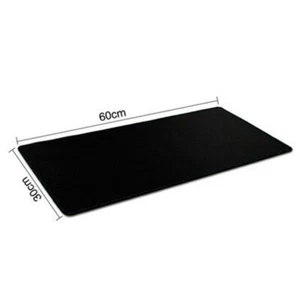 1PZ Tappetino Mouse Nero per Computer Grande Gaming Pad 23,62" x 11,81" Tappetino Mouse in Gomma - Foto 1 di 3