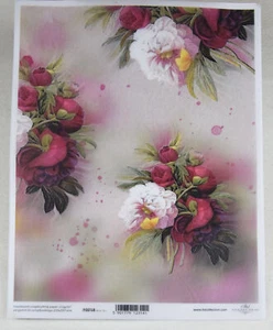 Material de manualidades, papel transparente, 112 g/m², flores, P0018 - Imagen 1 de 1