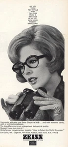 1966 Zeiss Binoculars: Read This From Distance Vintage Print Ad - Picture 1 of 1
