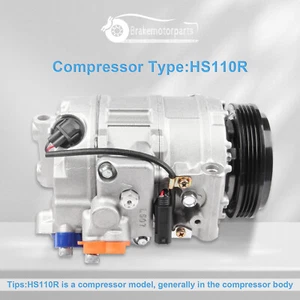A/C AC Compressor For BMW 2004 2005 545i 645Ci 4.4L 2006-2009 2010 550i 650i 4.8 - Picture 1 of 14
