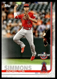 2019 Topps Opening Day Andrelton Simmons Los Angeles Angels #255 - Picture 1 of 2