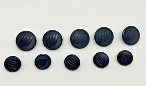 Uniforme de aerolínea UAL botones azul marino B1ue '90-95 chaquetas abrigos y chalecos 5-1" + 5-,75" - Imagen 1 de 16