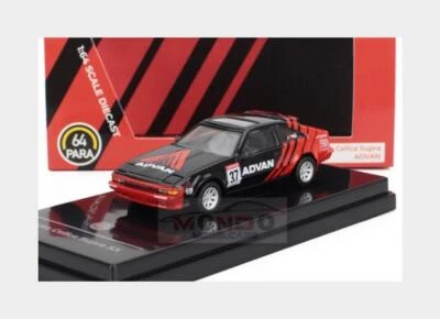 1:64 PARAGON Toyota Celica Supra Advan #37 Racing Lhd 1984 Black Red PA-55445 - Immagine 1 di 2