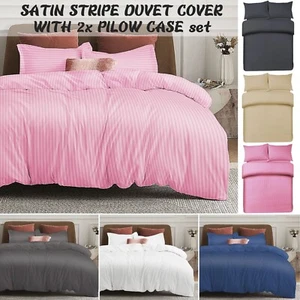 100% EGYPTIAN COTTON DUVET QUILT COVER SET BEDDING SETS SINGLE DOUBLE KING SIZE - Picture 1 of 78