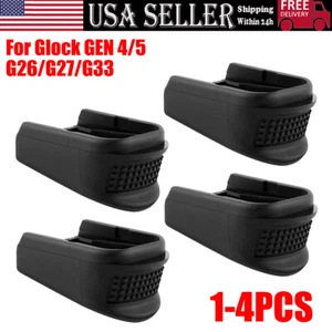 For Glock G26 G27 G33 Extended Grip Plate Magazine Pad Gen 4 / Gen 5 +1/+2 RD - Picture 1 of 13
