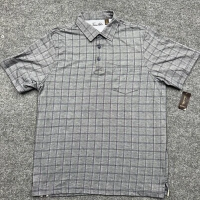 TASSO ELBA Mens Gray Stripe Short Sleeve Classic Fit Stretch Polo XL - Image 1 of 4
