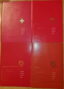 Schweiz 4 Stück Jahresmappen 1982, 1992, 1993, 1995 Postfrisch ** MNH - Bild 1 von 2