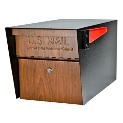Mail Boss Post Mount Mailbox High Security Reinforced Patented Locking System - Image 1 of 4