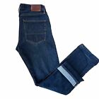 Tellason Selvedge Jeans 34 Blue White Oak Cone Denim Slim Straight Made in USA