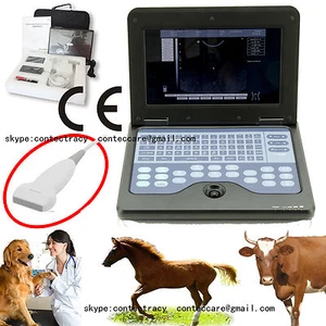10.1 CE vet Full Digital Laptop Ultrasound Scanner,7.5M Linear probe for animal - Picture 1 of 12