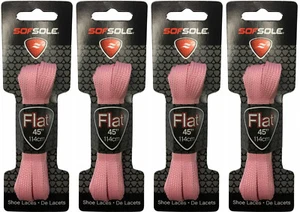 MINDFULL Sof Sole Athletic Neon Flat Shoe Neon Lace, 45-Inch - Pink (LOT OF 4) - Picture 1 of 8