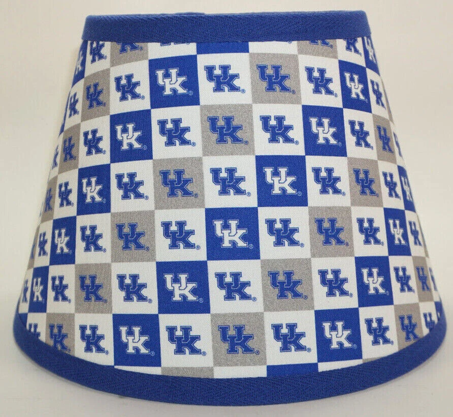 Kentucky Wildcats NCAA Checkered Fabric Sports Lamp Shade Lampshade Handmade - Image 1 of 1