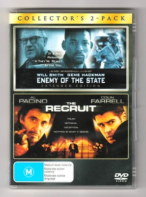 Enemy of the State Extended Edition / The Recruit DVD 2 Movie Pack - Very Good - image 1 of 2