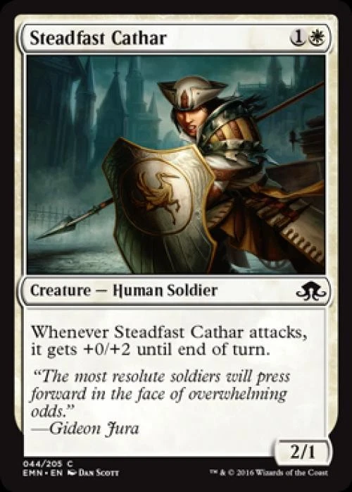 Steadfast Cathar -Foil Light Play MTG Eldritch Moon - Image 1 of 1