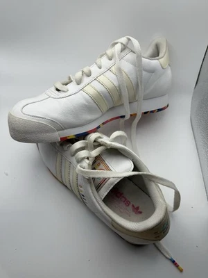 Adidas 2025 Samoa Rainbow Womens Monochrome Rainbow Sneakers 2025 Size 8 1/2 US - Image 1 of 4