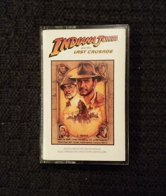 Indiana Jones and The Last Crusade Original Motion Picture Soundtrack White Tape - Image 1 of 4