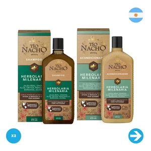 Tío Nacho - Combo Shampoo + Acondicionador Herbolaria Milenaria 415 Ml X2 Unid - Picture 1 of 1