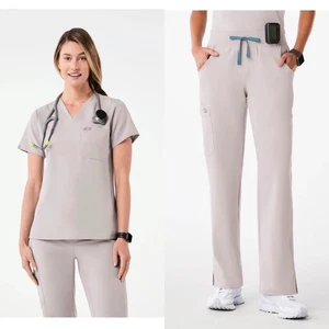 Figs Beige Technical Collection Scrub Set XS - Picture 1 of 7
