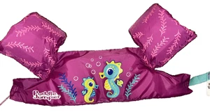 The Original Puddle Jumper Child Basic Life Vest 33-55lbs Pink Seahorse - Picture 1 of 2