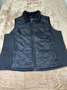 LL Bean Vest Womens 3X Quilted Sherpa Lined Full Zip Outdoor Activewear 291764 - Picture 1 of 13