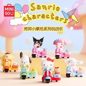 MINISO Personajes Sanrio Joyful Little Motorcycle Series Caja Ciega Figura Juguete - Imagen 1 de 15