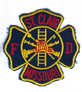 St Clair (Franklin County) MO Missouri Fire Dept. patch - NEW! *CUT-OUT EDGE* - Picture 1 of 1