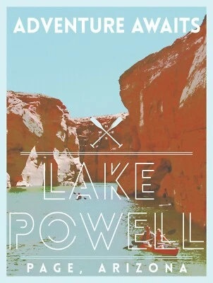 Lake Powell Adventure Poster 18 X 24 inches - Unframed - Image 1 of 2