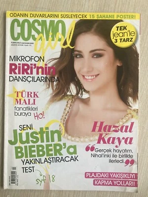 cosmo girl Magazine August 2010 Hazal Kaya / Fast Shipping Worldwide Foto 1 de 4