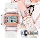 Men Cute Women Wristwatch Transparent Watches LED Light Digital Sport Watch