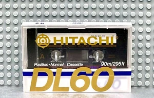 CINTA DE CASETE EN BLANCO HITACHI DL 60 1985 EUROPA TIPO I (1) (SELLADA) - Imagen 1 de 3