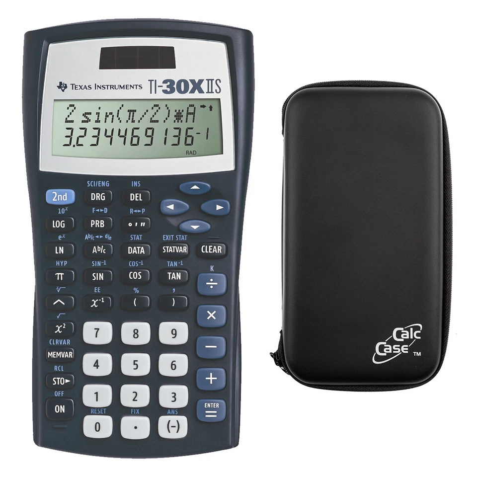 TI-30 X II S Solar und CalcCase Tiny Schutztasche im Aktions-Bundle