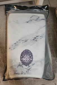 Inaka Squat Knee Sleeves Size LARGE - WHITE MARBLE - Picture 1 of 4