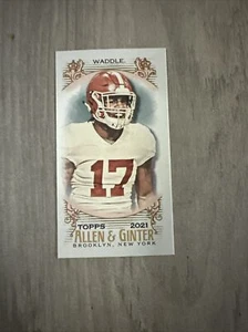 2021 Topps Allen & Ginter Jaylen Waddle Mini Rookie Year Crimson Tide Dolphins - Picture 1 of 2