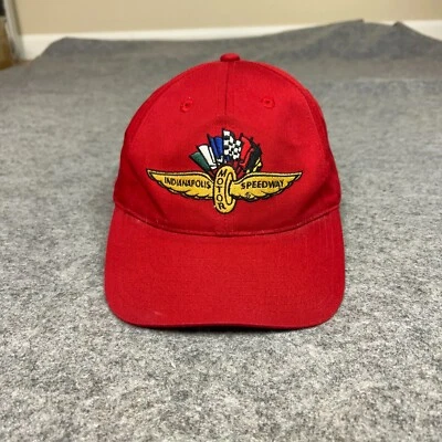 Vintage Indianapolis Motor Speedway Hat Adjustable Red Nascar Indycar Racing - Image 1 of 4