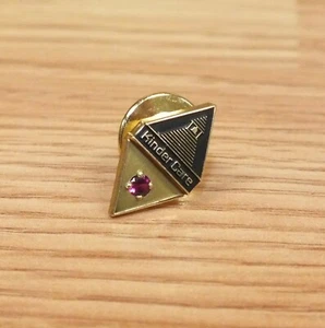 1/10 10k Gold Kinder Care Collectible HTF Pin Lapel With Ruby *READ* - Picture 1 of 5