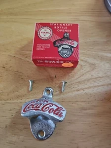 The STARR “X” Coca-Cola Stationary Bottle Opener In Box. Never Used - Picture 1 of 1