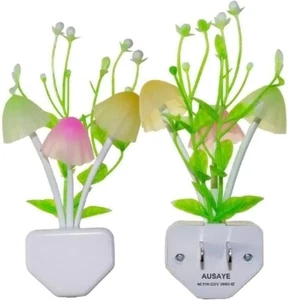 Sensor LED Night Light – Color Changing Mushroom Plug-In - Picture 1 of 9
