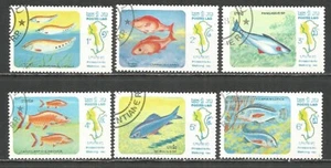Laos 1983 year, used stamps Michel # 670-675 fish - Picture 1 of 1