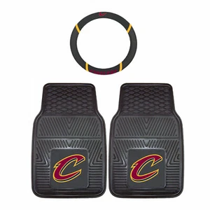 Basketball 3 Pc. NBA Cleveland Cavaliers Floor Mats & Steering Wheel Cover Combo - Bild 1 von 3